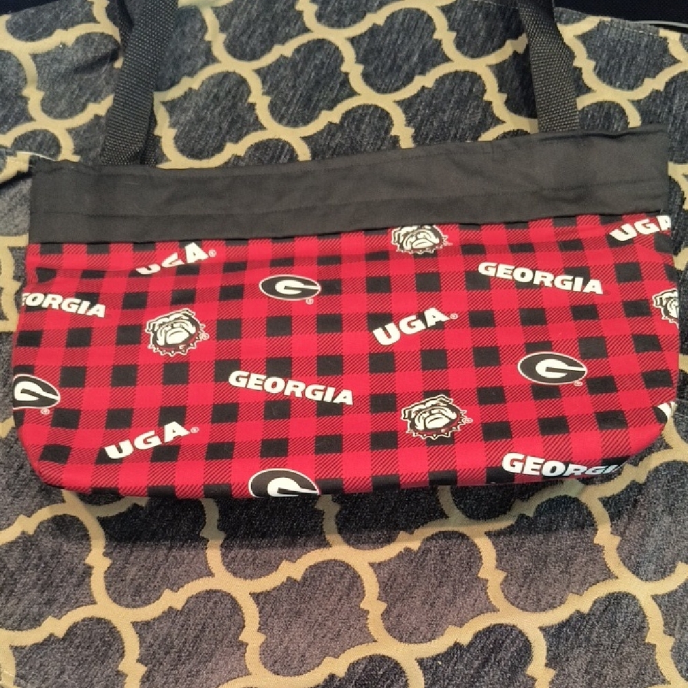 Georgia Bulldogs Red and Black Women's Bag
